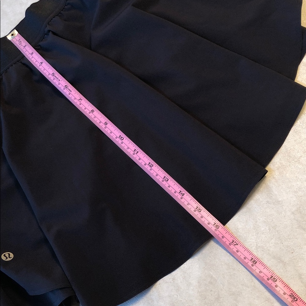 Lululemon Court Rival High Rise Tennis Skirt Lightweight Black Long Size 6 - Picture 7 of 16